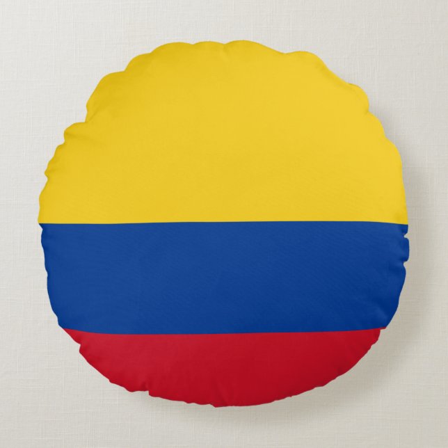 Colombian Flag Round Cushion (Front)