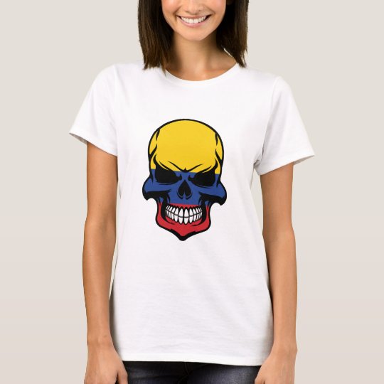 Colombian Flag Skull T-Shirt