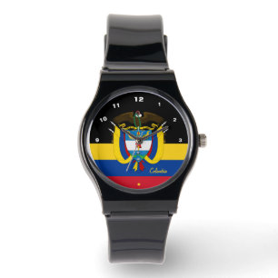 Colombian Flag watch, Emblem, Colombia /sports Watch