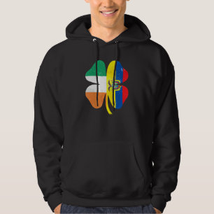 Colombian Irish Shamrock Colombia Ireland St Patri Hoodie