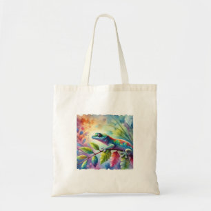 Colombian LeafToed Gecko 200724AREF123 - Watercolo Tote Bag