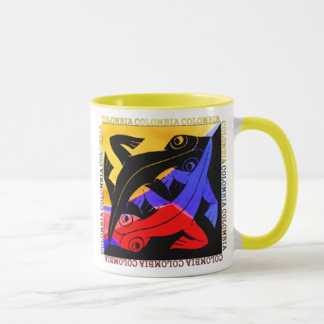 Colombian Lizard Coffee Cup (Right)