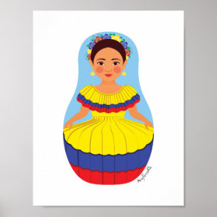 Colombian Matryoshka Poster