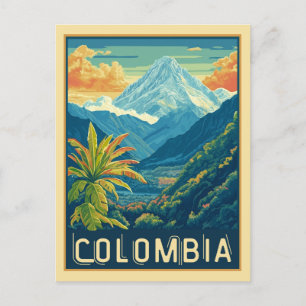 Colombian Mountain Landscape Postcard
