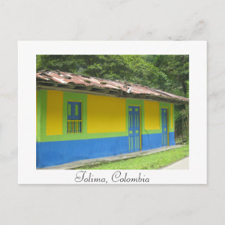 Colombian Painted House Post Card