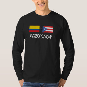 Colombian Puerto Rican Flag Colombia Puerto Rico H T-Shirt