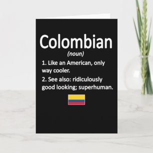 Colombian Roots Colombia Flag Colombian Heritage Card