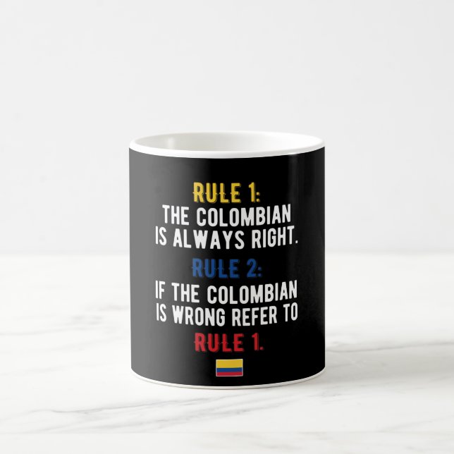 Colombian Roots Colombia Flag Colombian Heritage Coffee Mug (Center)