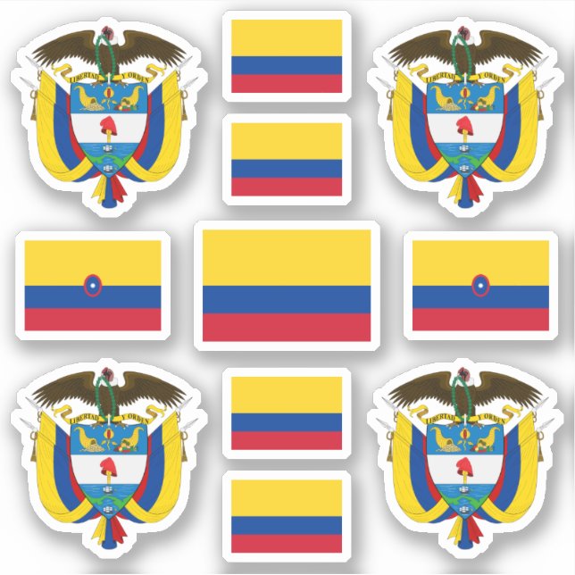 Colombian state symbols / coat of arms and flag (Front)