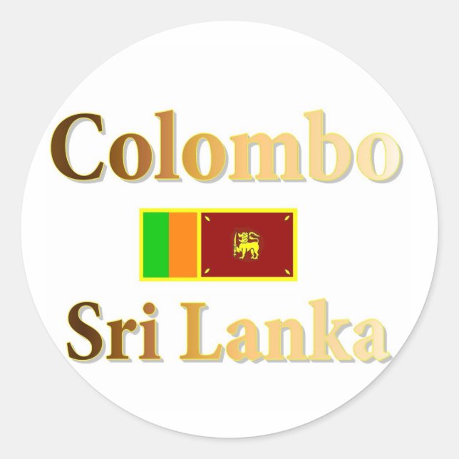 Colombo Classic Round Sticker (Front)