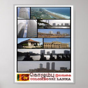 Colombo - Sri Lanka - Mosaic - Poster