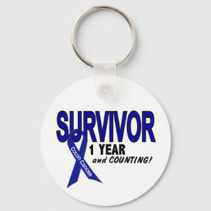 Colon Cancer 1 Year Survivor Key Ring