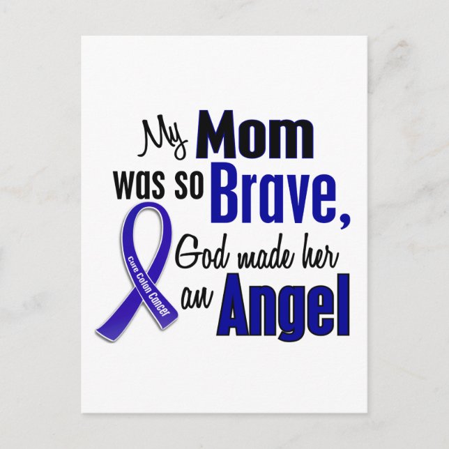 Colon Cancer ANGEL 1 Mum Postcard (Front)