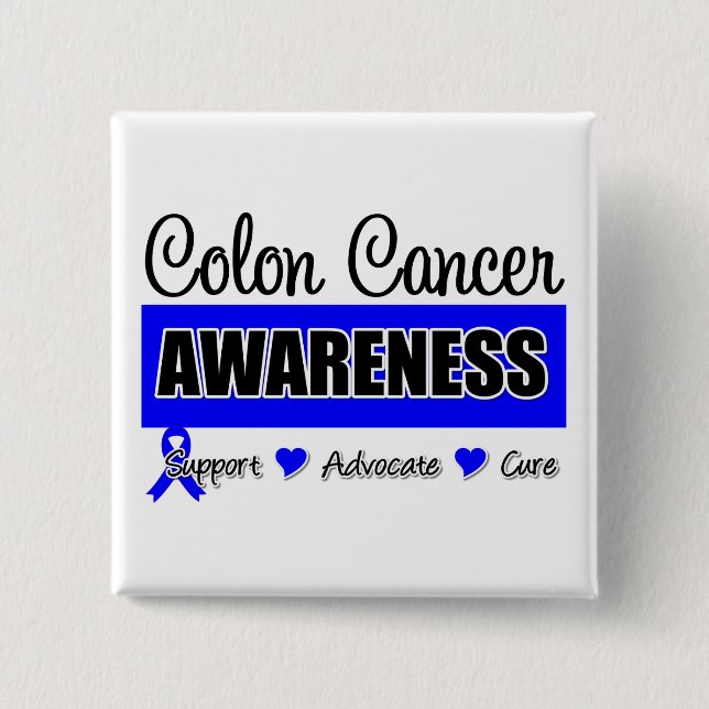 Colon Cancer Awareness Badge (Front)