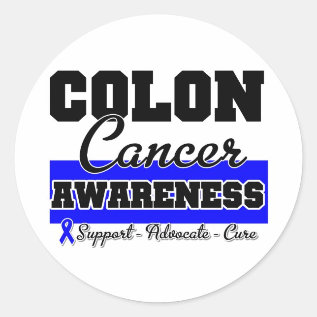 Colon Cancer Awareness Classic Round Sticker (Front)