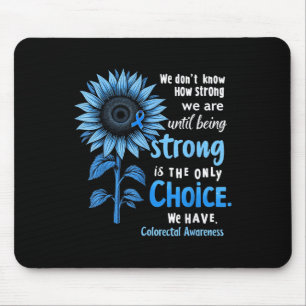Colon Cancer Awareness Colourectal Cancer Blue Sun Mouse Pad