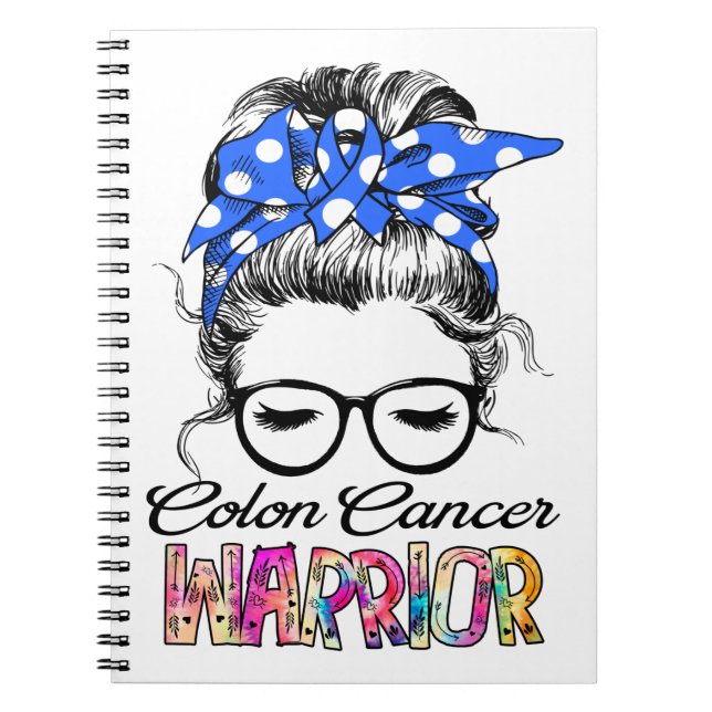 Colon Cancer Awareness Month Ribbon Gifts Notebook (Front)