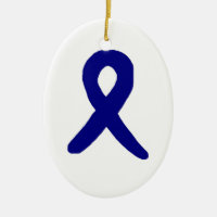 Colon cancer awareness ornament