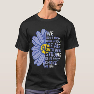 Colon Cancer Awareness Ribbon Sunflower T-Shirt