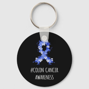 Colon Cancer Awareness Shirt _ Colon Cancer Key Ring