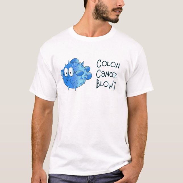 Colon Cancer Blows T-Shirt (Front)