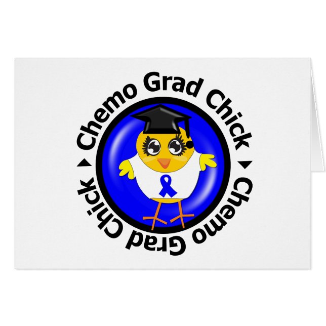 Colon Cancer Chemo Grad Chick (Front Horizontal)