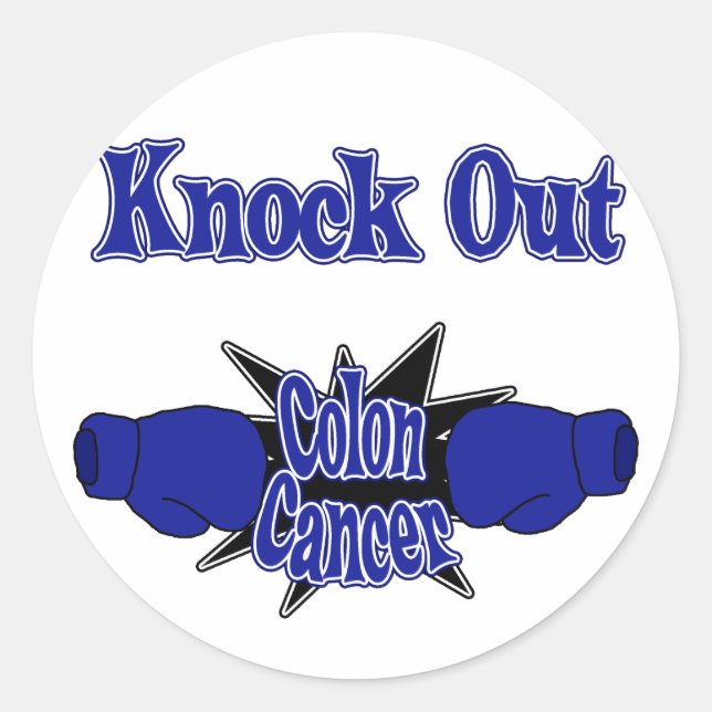 Colon Cancer Classic Round Sticker (Front)