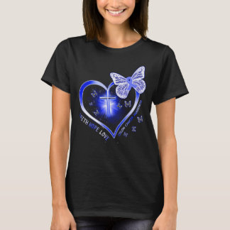 colon cancer cross gift warrior T-Shirt