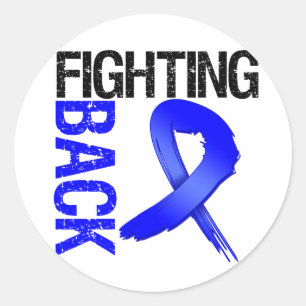 Colon Cancer Fighting Back Classic Round Sticker
