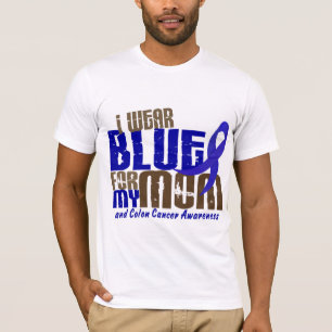 Colon Cancer I WEAR BLUE FOR MY MOM 6.3 T-Shirt