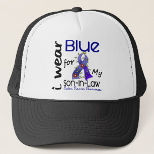 Colon Cancer I Wear Blue For My Son-In-Law 43 Trucker Hat
