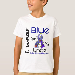 Colon Cancer I Wear Blue For My Uncle 43 T-Shirt