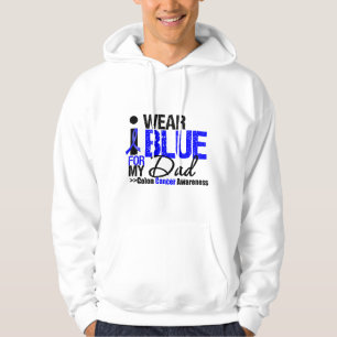 Colon Cancer I Wear Blue Ribbon For My Dad Hoodie