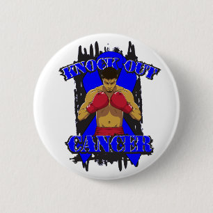 Colon Cancer Knock Out Cancer 6 Cm Round Badge