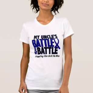 Colon Cancer MY BATTLE TOO 1 Uncle T-Shirt