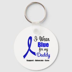 Colon Cancer Ribbon For My Daddy Key Ring
