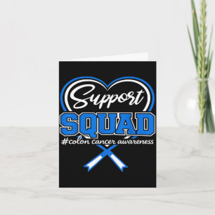 Colon cancer support squad colon cancer awareness card