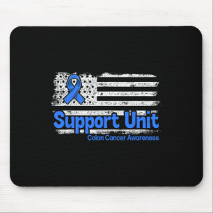 Colon Cancer Support Unit Flag Blue Colon Cancer A Mouse Pad