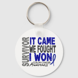 Colon Cancer Survivor It Came We Fought I Won Key Ring