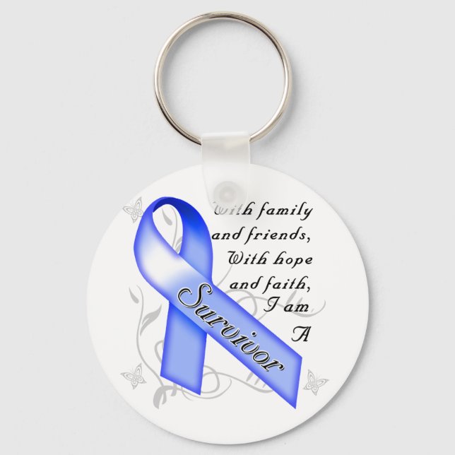 Colon Cancer Survivor Key Ring (Front)