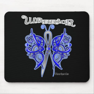 Colon Cancer Warrior Celtic Butterfly Mouse Pad