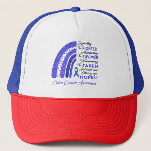 Colon Cancer Warrior Supporting Fighter Trucker Hat