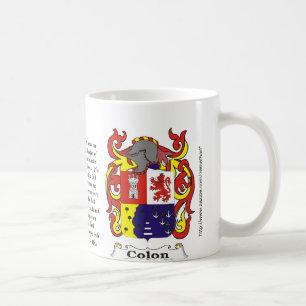 Colon Family Coat of Arms mug