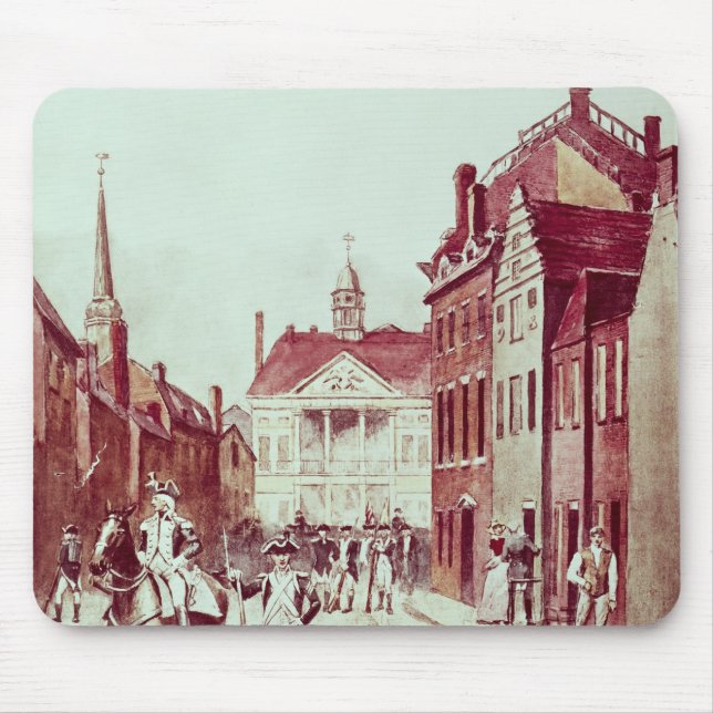 Colonel and Private, First Continental Rhode Mouse Pad (Front)