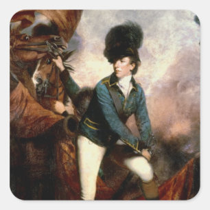 Colonel Banastre Tarleton  1782 Square Sticker