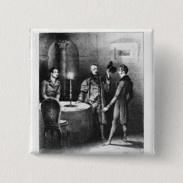 Colonel Chabert, illustration 'Le Colonel 15 Cm Square Badge (Front)