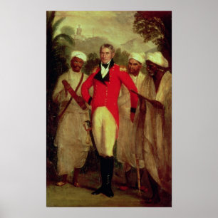 Colonel Colin Mackenzie and his Indian pandits Poster