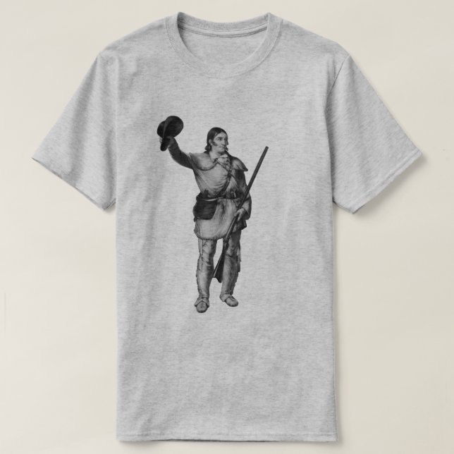 Colonel Davy Crockett T-Shirt (Design Front)
