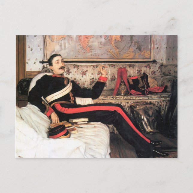 Colonel Frederick Gustavus Burnaby by James Tissot Postcard (Front)