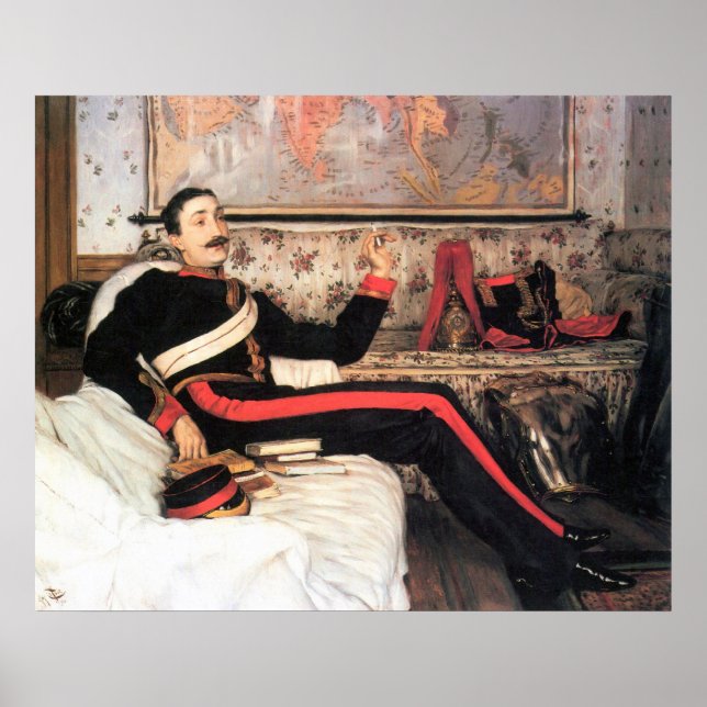 Colonel Frederick Gustavus Burnaby by James Tissot Poster (Front)